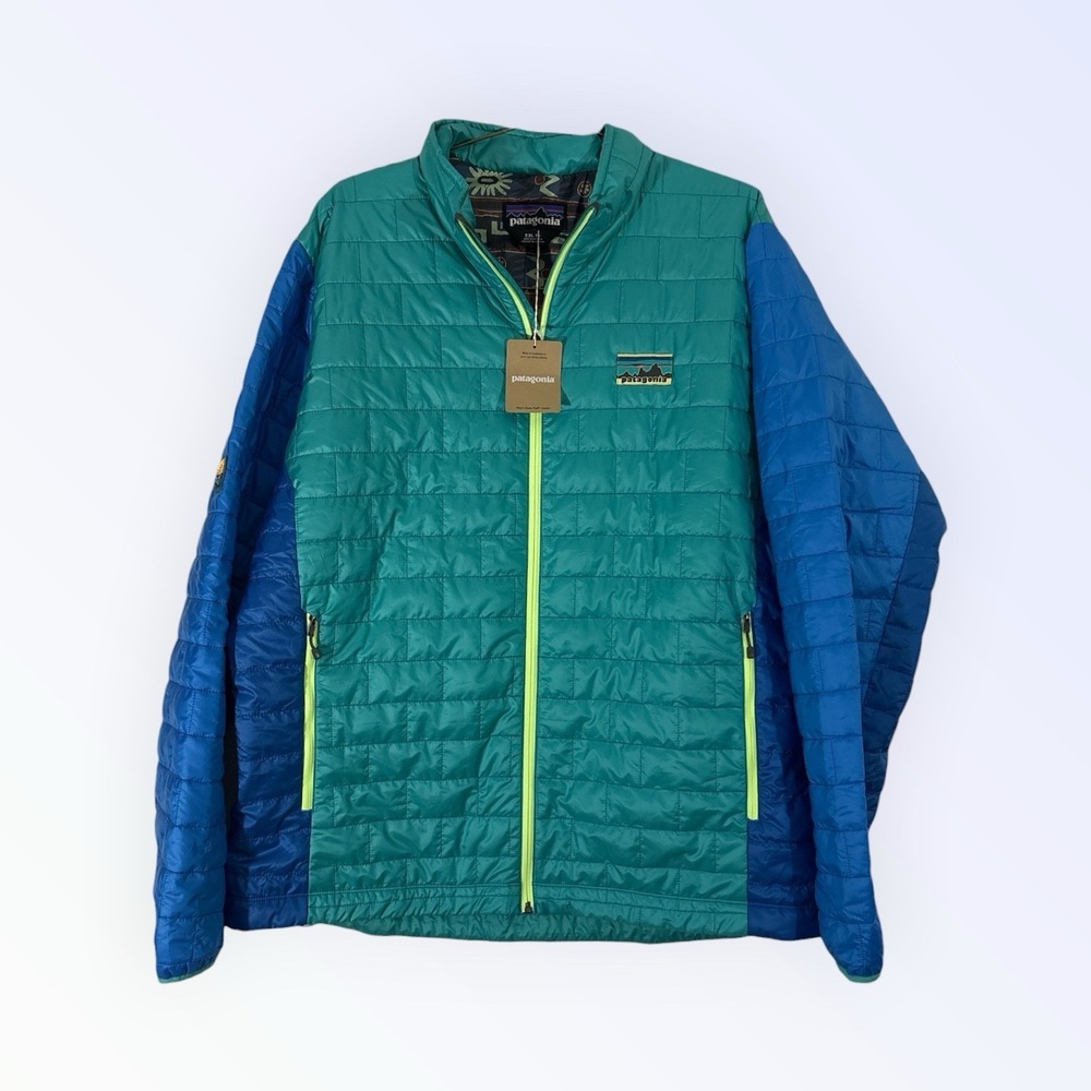 PATAGONIA NANO PUFF JACKET‎ MENS XXL COLORBLOCK NEW!!